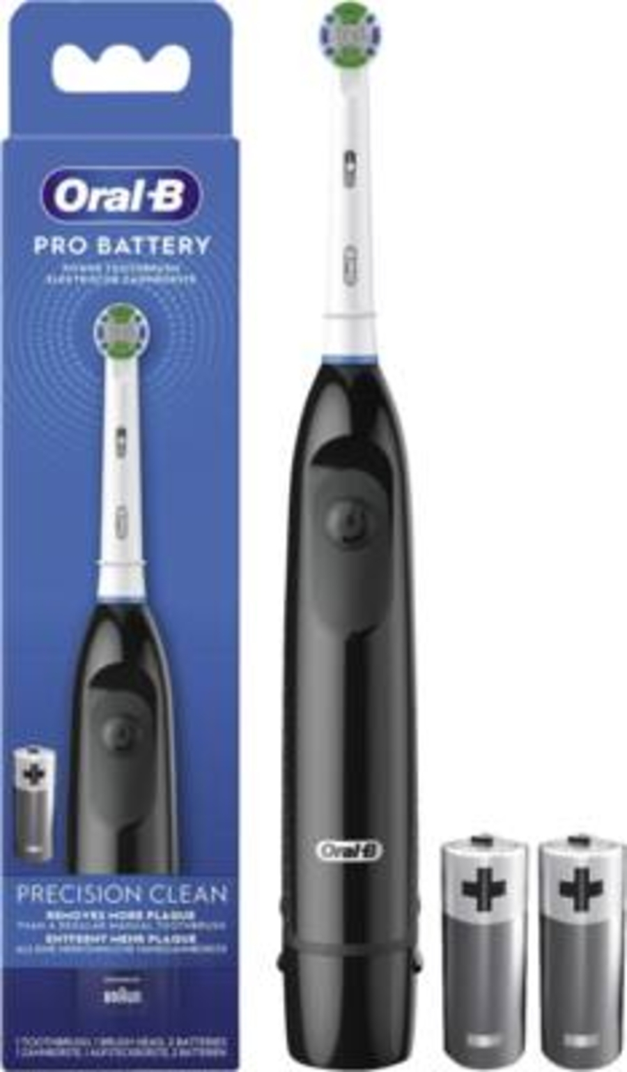 Oral-B Pro Battery Precision Clean Zahnbürste Schwarz 