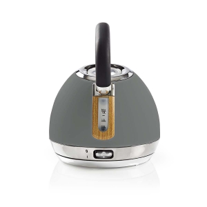 Nedis KAWK520EGY Wasserkocher 1.8 l | Soft-Touch | Grau | Um 360 Grad drehbar