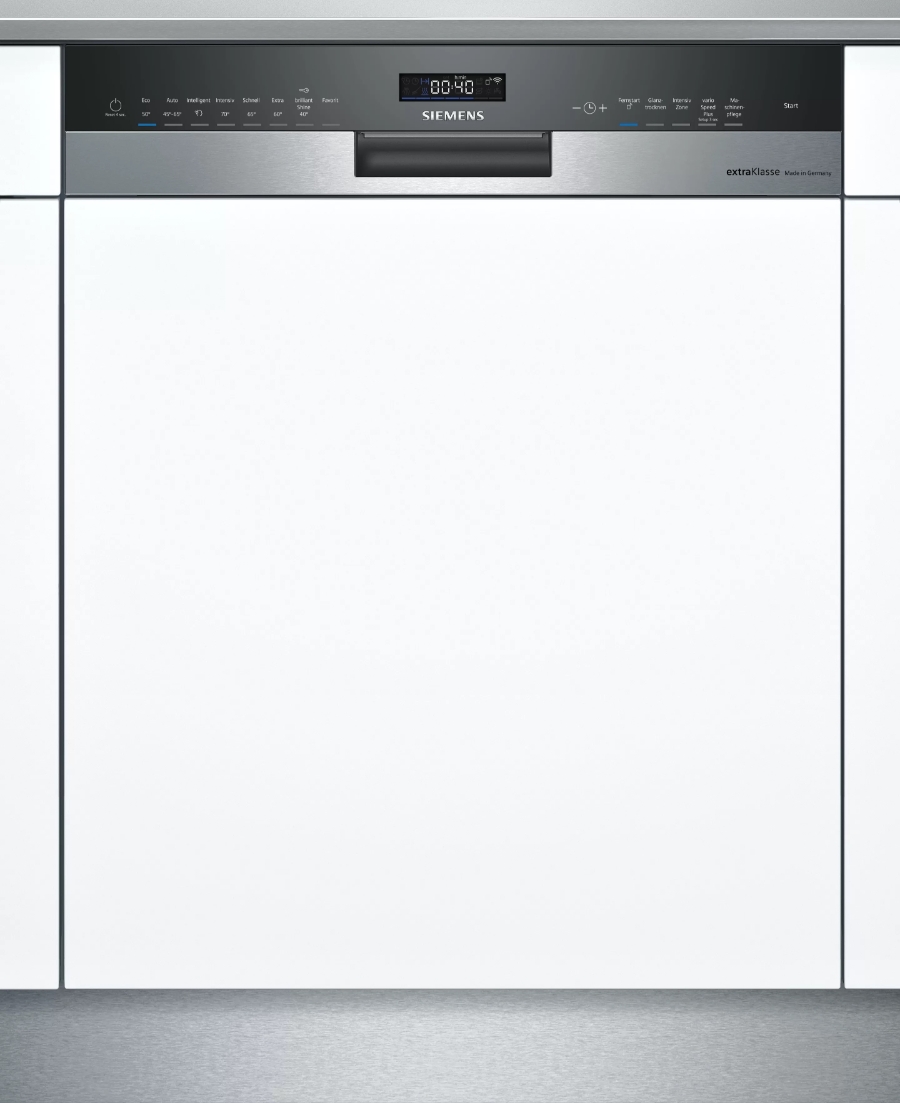 Siemens SN55ZS01BD Geschirrspüler Einbau Edelstahl teilintegriert 60 cm EEK:C