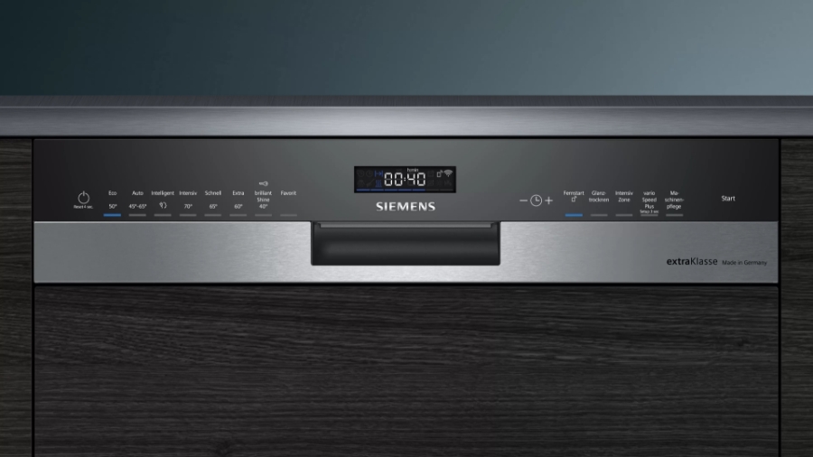 Siemens SN55ZS01BD Geschirrspüler Einbau Edelstahl teilintegriert 60 cm EEK:C