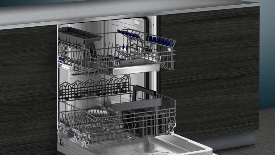 Siemens SN55ZS01BD Geschirrspüler Einbau Edelstahl teilintegriert 60 cm EEK:C