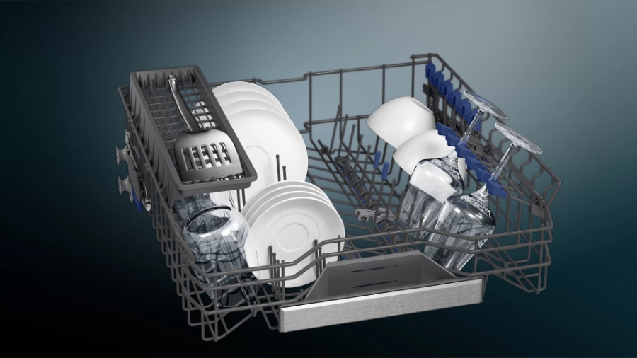 Siemens SN55ZS01BD Geschirrspüler Einbau Edelstahl teilintegriert 60 cm EEK:C