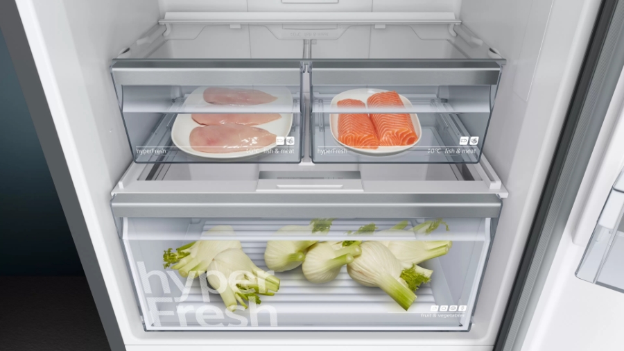 Siemens KG39NEXEB Kühl-Gefrierkombination  HxB:203 x 60 cm BlackSteel