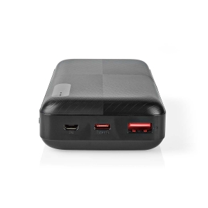 Nedis UPBKPD20000BK 20000 mAh | 2x 3.0 A | Anzahl der Ausgänge: 2  Ausgangsanschluss: 1x USB-A / 1x USB-C™ | 