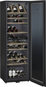 Siemens KW36KATGA Weinlagerschrank mit Glastür, 186 x 60 cm silber für 199 Flaschen à 0.75l 