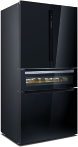 Siemens KF96RSBEA iQ700 Multidoor/Frenchdoor Schwarz Nofrost,Weinlagerzone