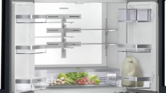 Siemens KF96RSBEA iQ700 Multidoor/Frenchdoor Schwarz Nofrost,Weinlagerzone