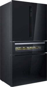 Siemens KF96RSBEA iQ700 Multidoor/Frenchdoor Schwarz Nofrost,Weinlagerzone