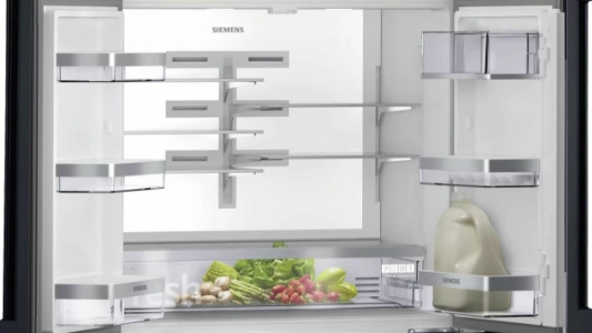 Siemens KF96RSBEA iQ700 Multidoor/Frenchdoor Schwarz Nofrost,Weinlagerzone