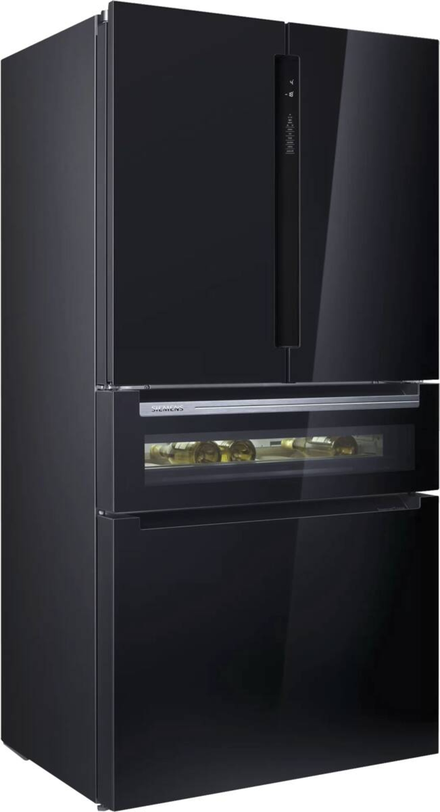 Siemens KF96RSBEA iQ700 Multidoor/Frenchdoor Schwarz Nofrost,Weinlagerzone