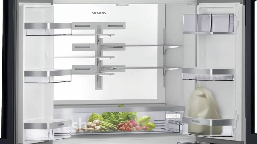 Siemens KF96RSBEA iQ700 Multidoor/Frenchdoor Schwarz Nofrost,Weinlagerzone