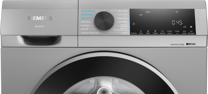 Siemens WN54G1X0 iQ500, Waschtrockner, 10/6 kg, 1400 U/min. 