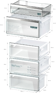 Siemens KG39NAIAT Kühl-Gefrier Kombination, NoFrost Edelstahl antiFingerprint