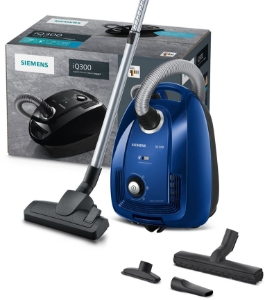 Siemens VSC3320 iQ300 Bodenstaubsauger mit Beutel blau 
