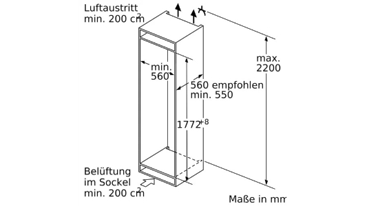 Siemens KI81FPDE0 IQ700 Einbau Kühlschrank hyperFresh Premium 0°C Zone