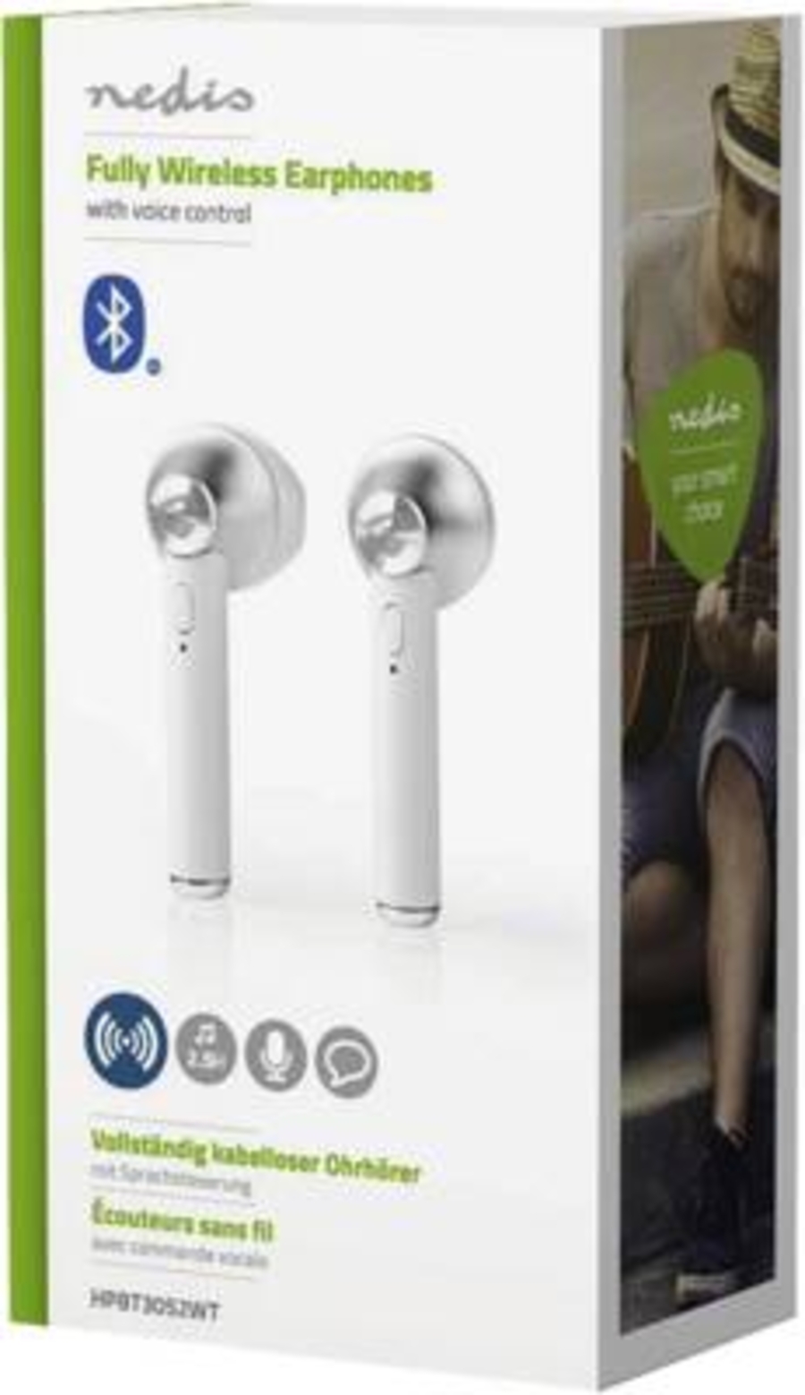 Nedis Wireless-Kopfhörer mit Mikrofon   HPBT3052WT