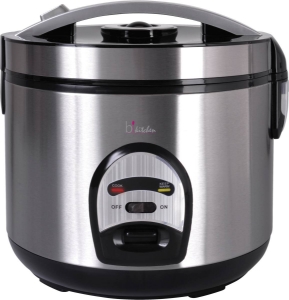 B-Kitchen Cook 200 Reiskocher, 4 Liter, Edelstahlgehäuse  