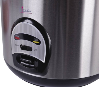 B-Kitchen Cook 200 Reiskocher, 4 Liter, Edelstahlgehäuse  
