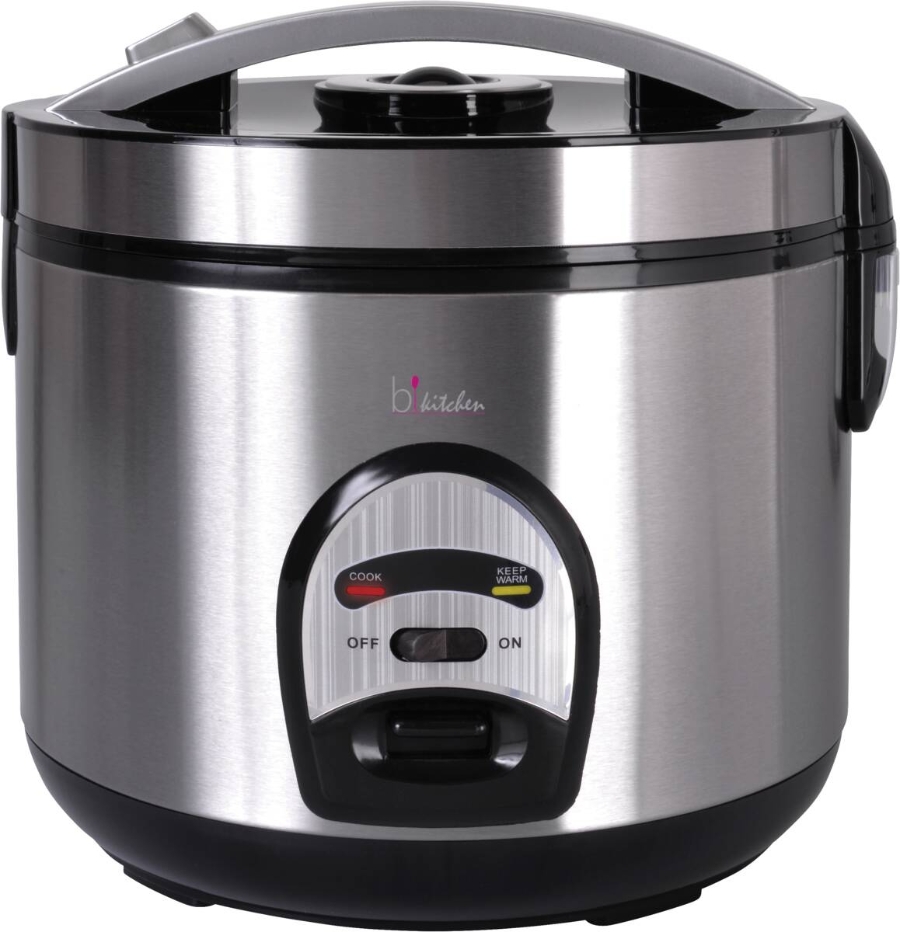 B-Kitchen Cook 200 Reiskocher, 4 Liter, Edelstahlgehäuse  