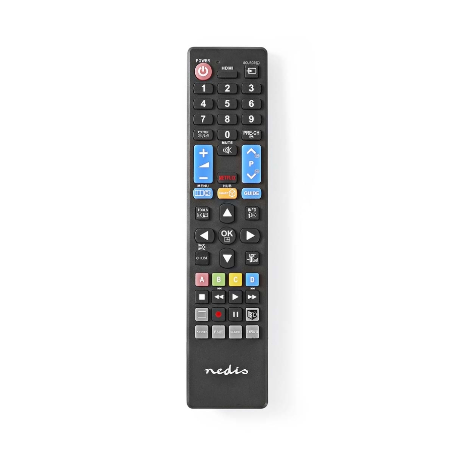 Nedis TVRC41SABK Samsung Fernbedienung Infrarot | Schwarz Passend für: Samsung | Fest | 1 Gerät |