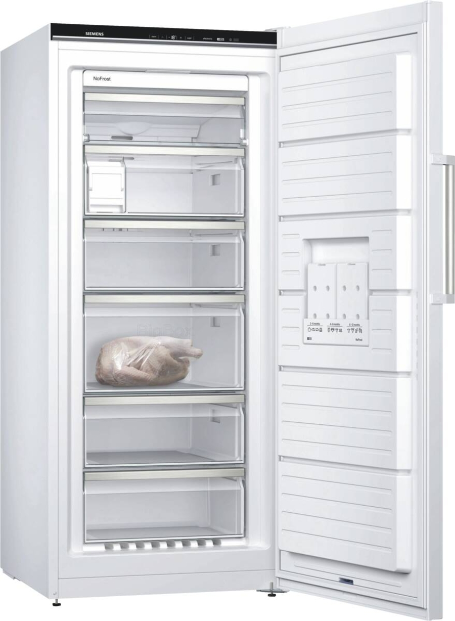 Siemens GS51NAWCV Gefrierschrank Stand Weiss NoFrost,HxBxT:1610x700x780mm 