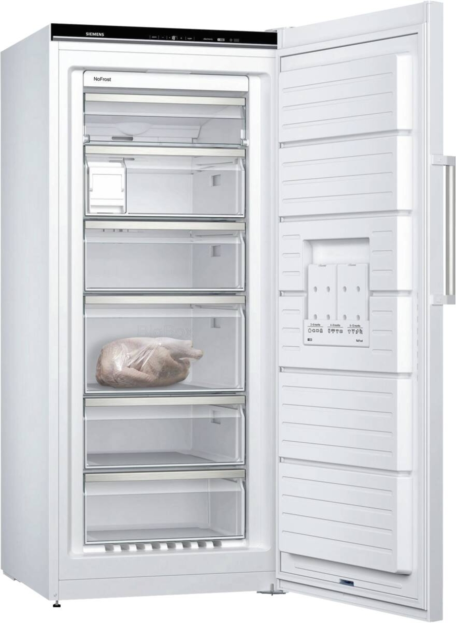 Siemens GS51NAWCV Gefrierschrank Stand Weiss NoFrost,HxBxT:1610x700x780mm 