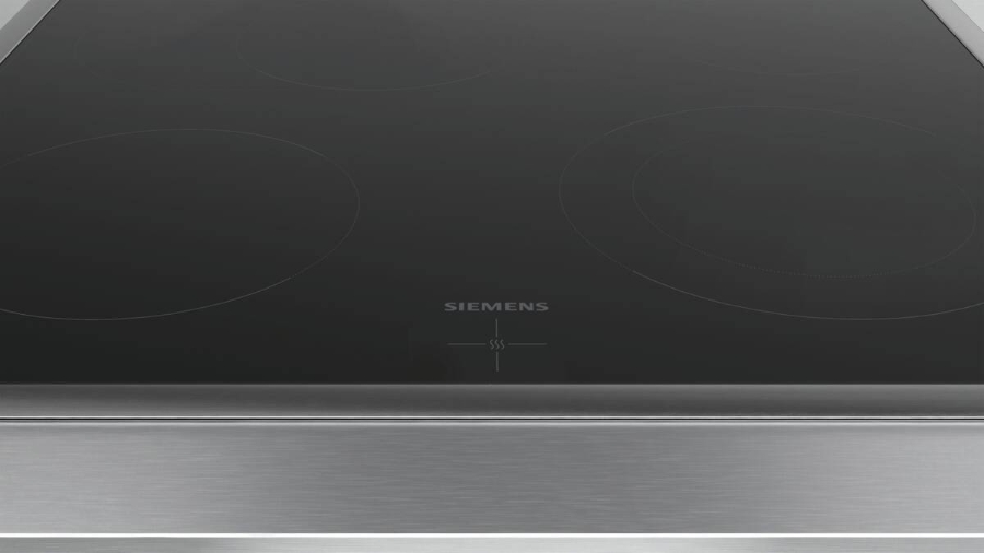 Siemens EA64RGNA1E iQ300, Elektro-Kochfeld, 60cm herdgesteuert, Schwarz, Mit Rahmen aufliegend