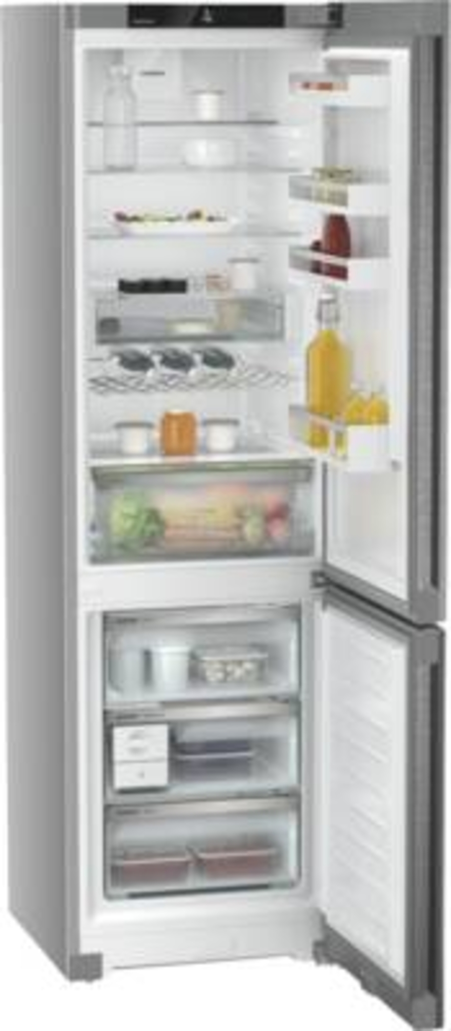 Liebherr CNsdc 5723-20 Kühl-Gefrierkombination mit  EasyFresh und NoFrost Edelstahl-Silber
