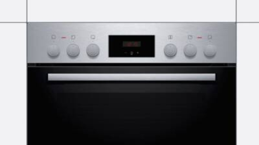 Bosch HEF113BS1 Herde Einbau Edelstahl-Schwarz 