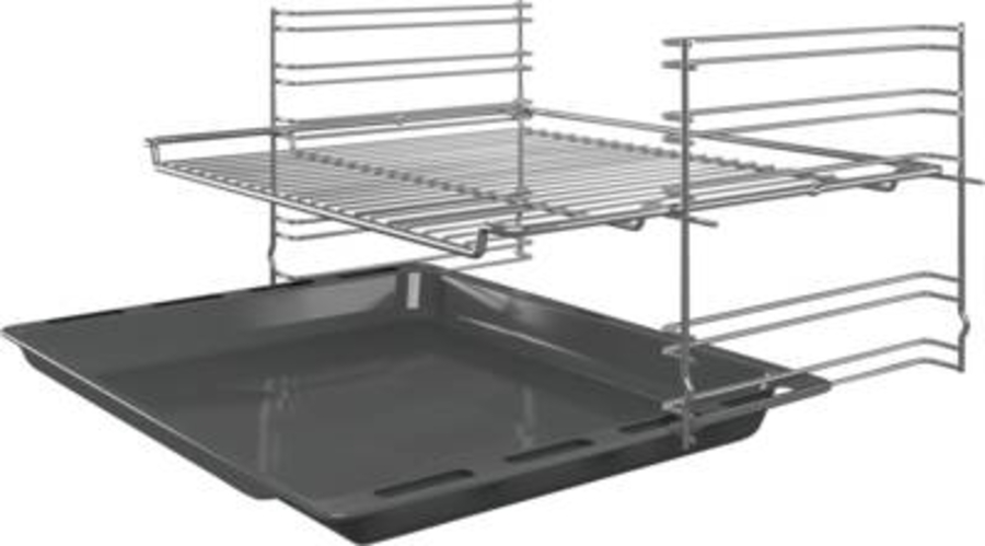 Bosch HEF113BS1 Herde Einbau Edelstahl-Schwarz 