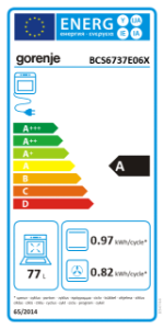 Gorenje Easy Heißluft Set 2 Herd-Set Edelstahl BCS6737E06X + ECD634X