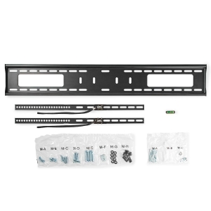 Nedis TVWM2070BK Feste TV-Wandhalterung 60 - 100 " | maximal 75kg Minimaler Wandabstand: 30.5 mm | Metall / Stahl | Schwarz