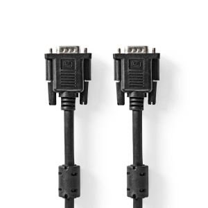 Nedis CCGB59000BK20 VGA-Kabel 2.00m VGA Stecker | VGA Stecker | Vernickelt 