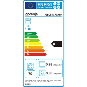 Gorenje GECS5C70XPA Elektroherd  Edelstahl Standgerät 50cm  