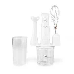 Nedis KAHB120CWT Stabmixer 400 W Weiss Geschindigkeitseinstellung: 2- Geschindigkeit