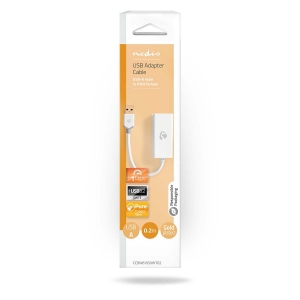 Nedis CCBW61950WT02 USB-A Adapter USB 3.2 Gen 1 | USB-A Stecker | RJ45 Buchse | 1 Gbps | 