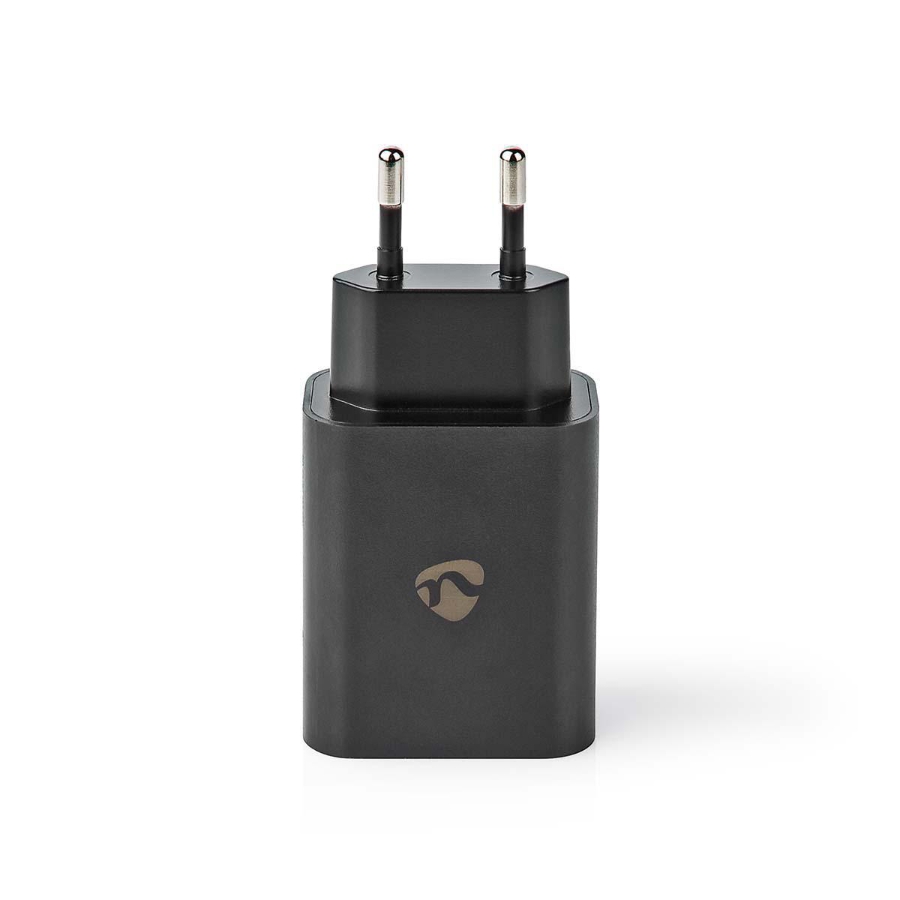 Nedis WCQC402ABK Netzladegerät Schnellladefunktion  1.5 / 2.0 / 2.5 / 3.0 A | Anzahl der Ausgänge: 1 | USB-C™