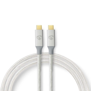 Nedis CCTB64020AL20 USB-Kabel USB 3.2 Gen 2x2 | USB-C™ Stecker | USB-C™ Stecker | 100 W