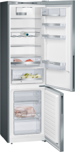 Siemens KG39E8IBA Q500 Stand Kühl- Gefrierkombination, 60cm, 343L antiFingerprint, lowFrost, bottleRack, Edelstahl