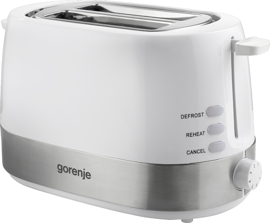 Gorenje T850WE Toaster 800W weiß, edelstahl 2 Toastscheiben 685813