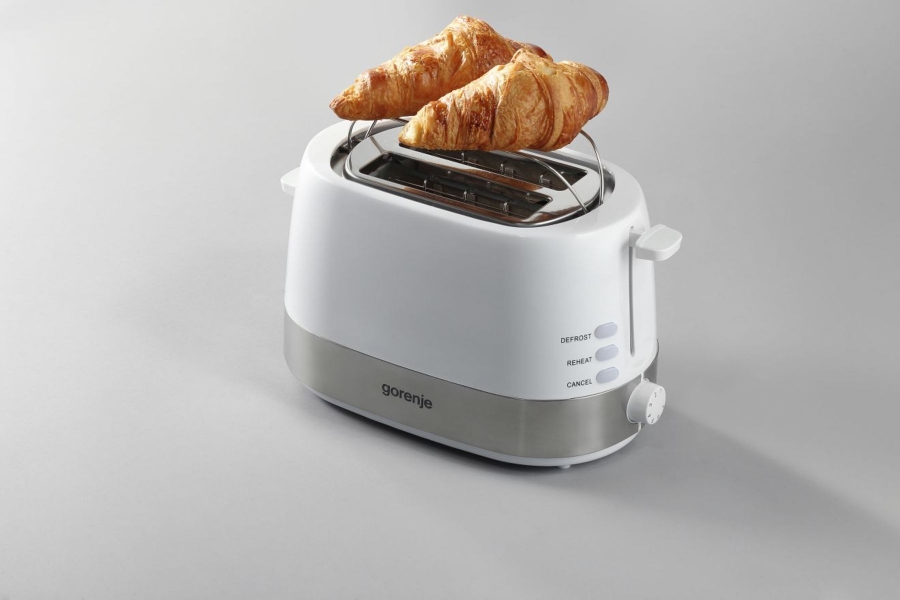 Gorenje T850WE Toaster 800W weiß, edelstahl 2 Toastscheiben 685813