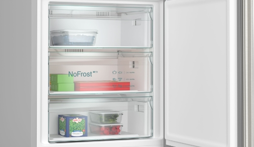Siemens KG49NXIBF Kühl-Gefrierkombi Stand Edelstahl NoFrost antiFingerprint
