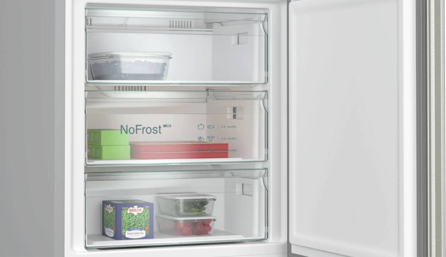 Siemens KG49NXIBF Kühl-Gefrierkombi Stand Edelstahl NoFrost antiFingerprint