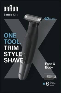Braun Personal Care Series X XT5200 Barttrimmer und Körperrasierer für Gesichts- und Körperhaare