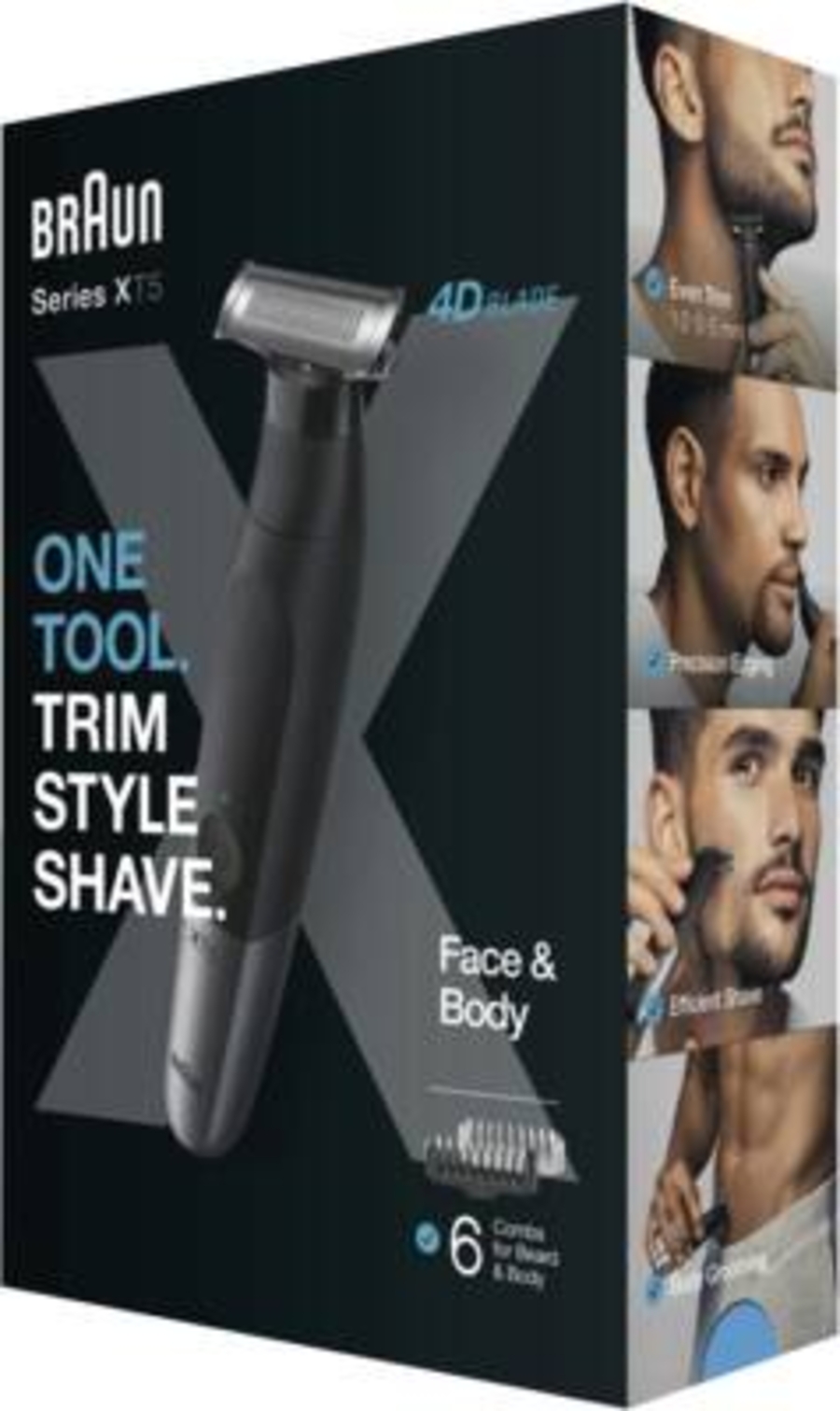 Braun Personal Care Series X XT5200 Barttrimmer und Körperrasierer für Gesichts- und Körperhaare