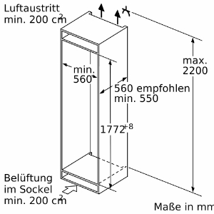 Siemens KI86NADD0 Kühl-Gefrierkombination Einbau NoFrost Festtür mit Softeinzug