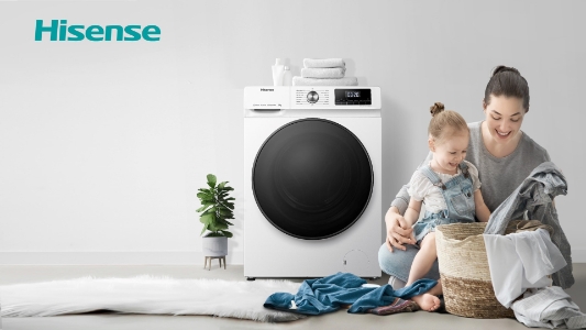 Hisense WFQA1214EVJM  Waschmaschine 12 kg Frontlader Gerätemaß (HxBxT) : 85 × 60 × 66 cm