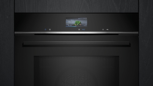 Siemens HM776GKB1 iQ700 Einbau-Backofen mit Mikrowellenfunktion 60cm Gerätemaße (HxBxT): 595 x 595 x 548 mm