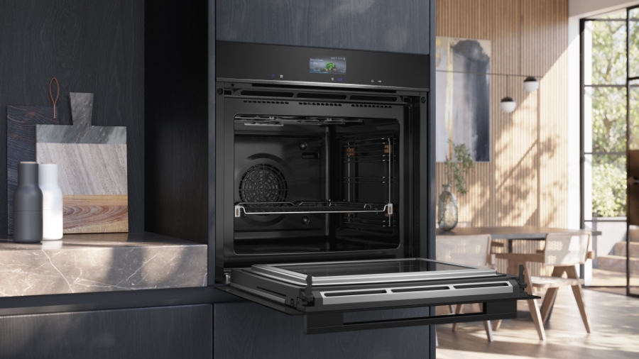 Siemens HM776GKB1 iQ700 Einbau-Backofen mit Mikrowellenfunktion 60cm Gerätemaße (HxBxT): 595 x 595 x 548 mm
