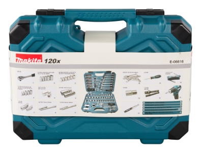 Makita E-06616 Universal Werkzeugset im Koffer 120teilig 